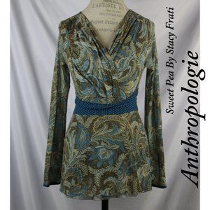 Anthropologie Sweet Pea By Stacy Frati Top Floral